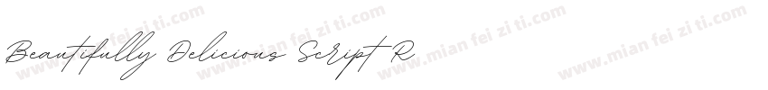 Beautifully Delicious Script Regul字体转换